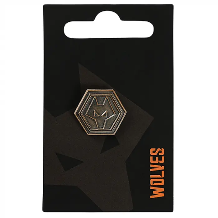Wolves Kits Shop | Official Antique Gold Crest Pin Badge Wolverhampton Wanderers Apparel